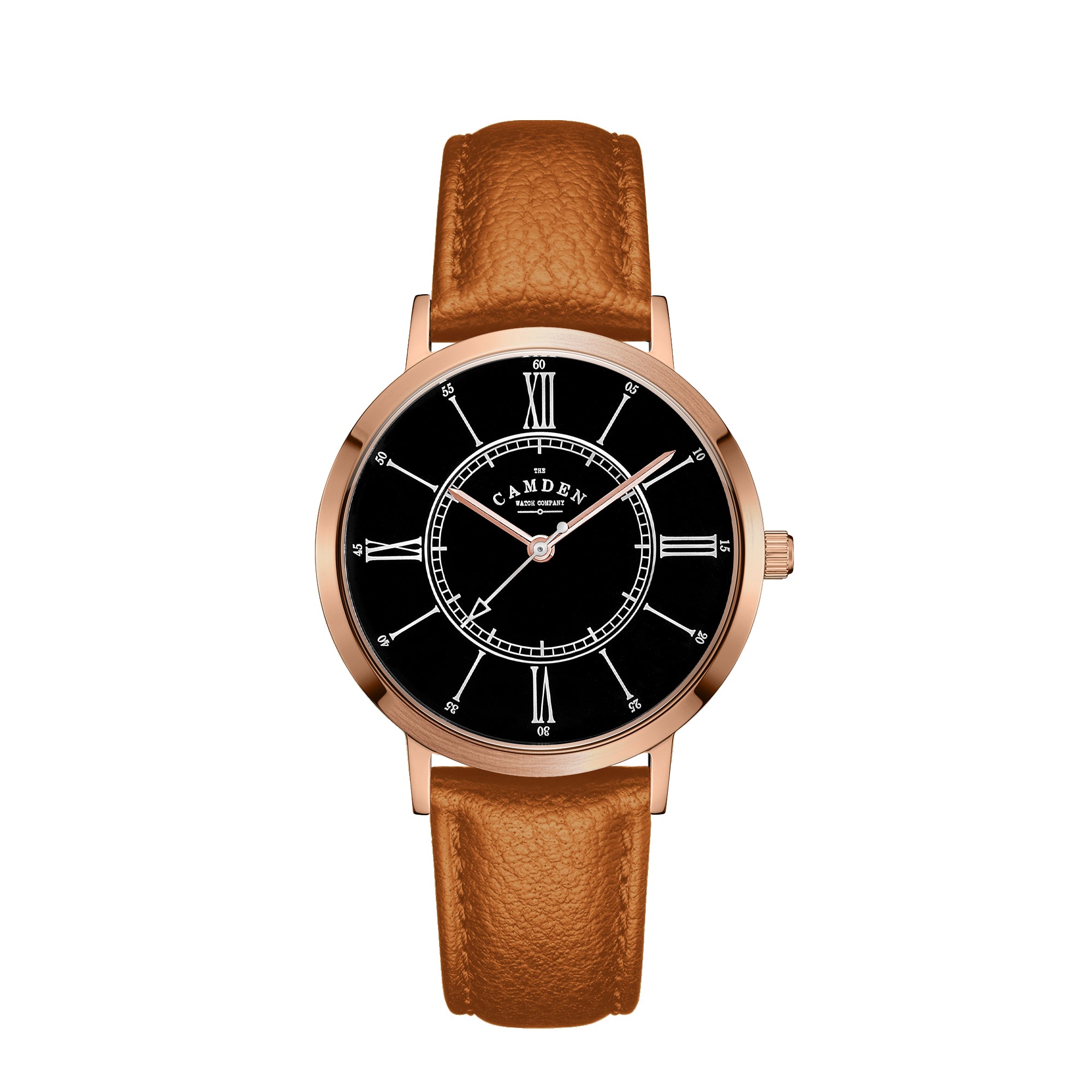 No.27 Type II Rose Gold and Black on Tan Leather
