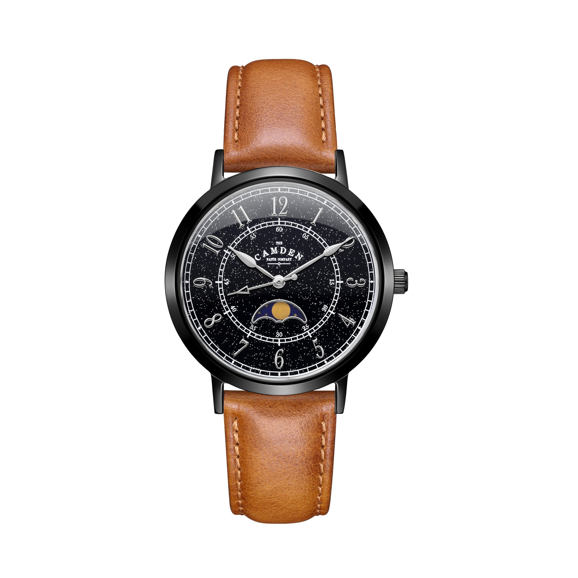 No.27 Moonphase Black on Tan Leather