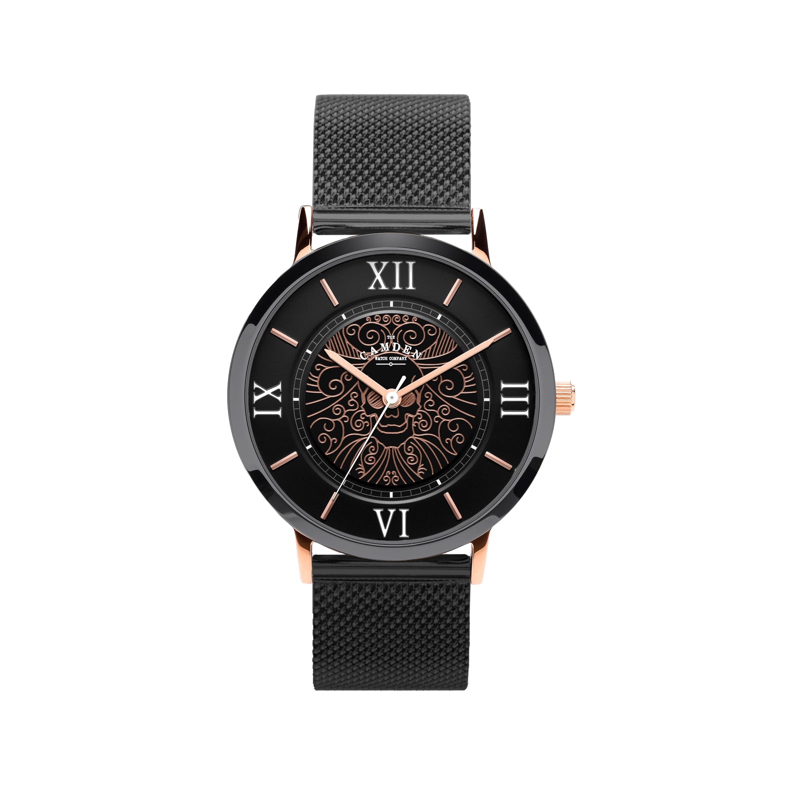 No.27 Memento Mori Black and Rose Gold on Black Mesh