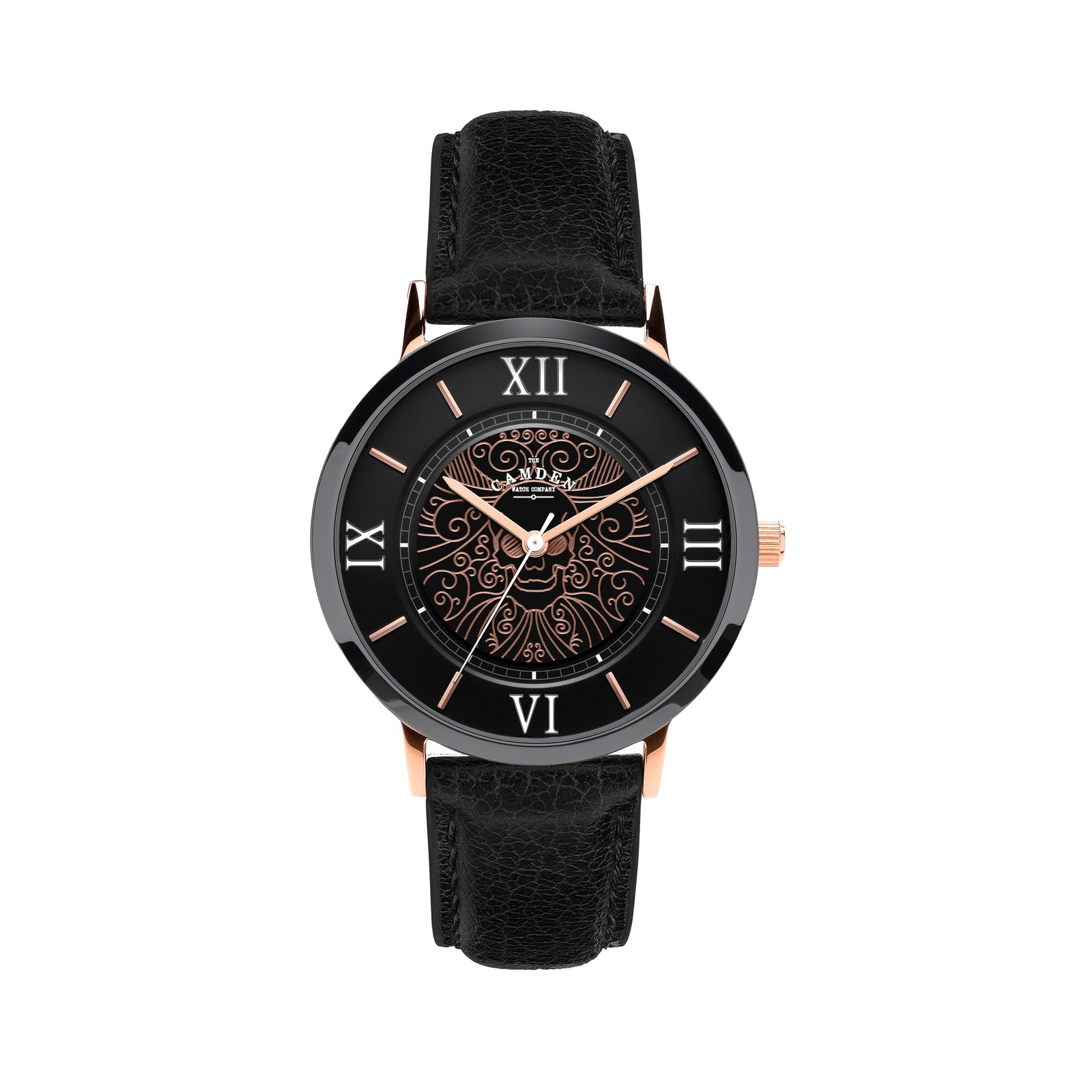 No.27 Memento Mori Black and Rose Gold on Black Leather