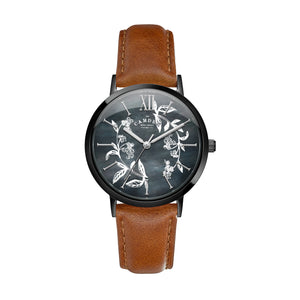 No.27 Camden x Rebecca Vincent "Forget-me-not" on Tan Leather