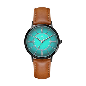 No.27 Type II Teal on Tan Leather