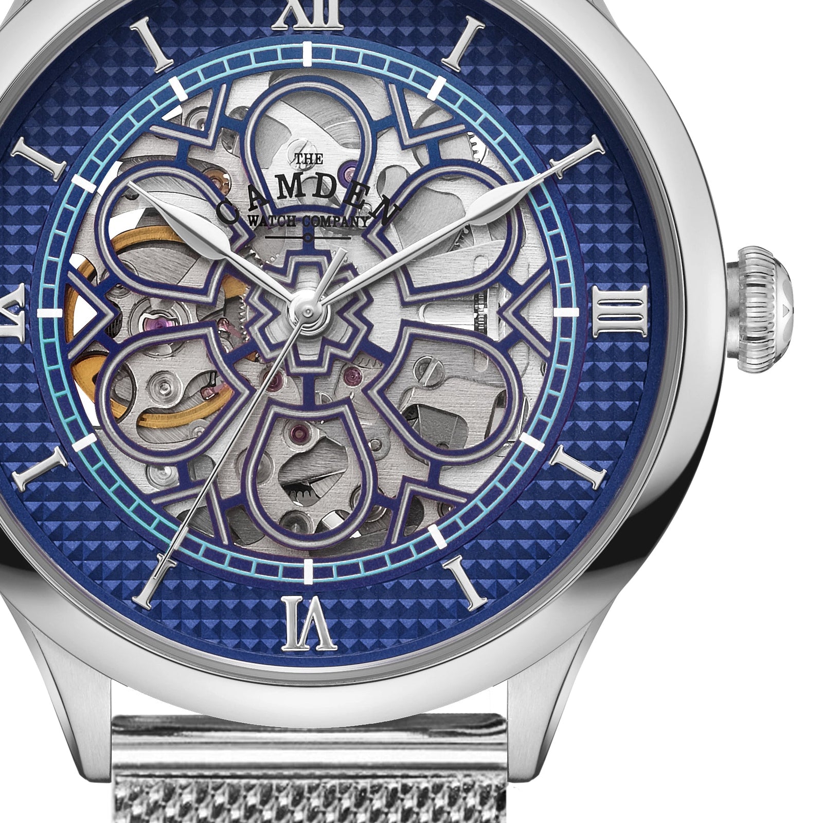 No.274 Skeleton Steel and Navy on Mesh