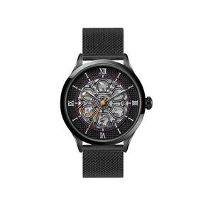 No.274 Skeleton Black on Mesh