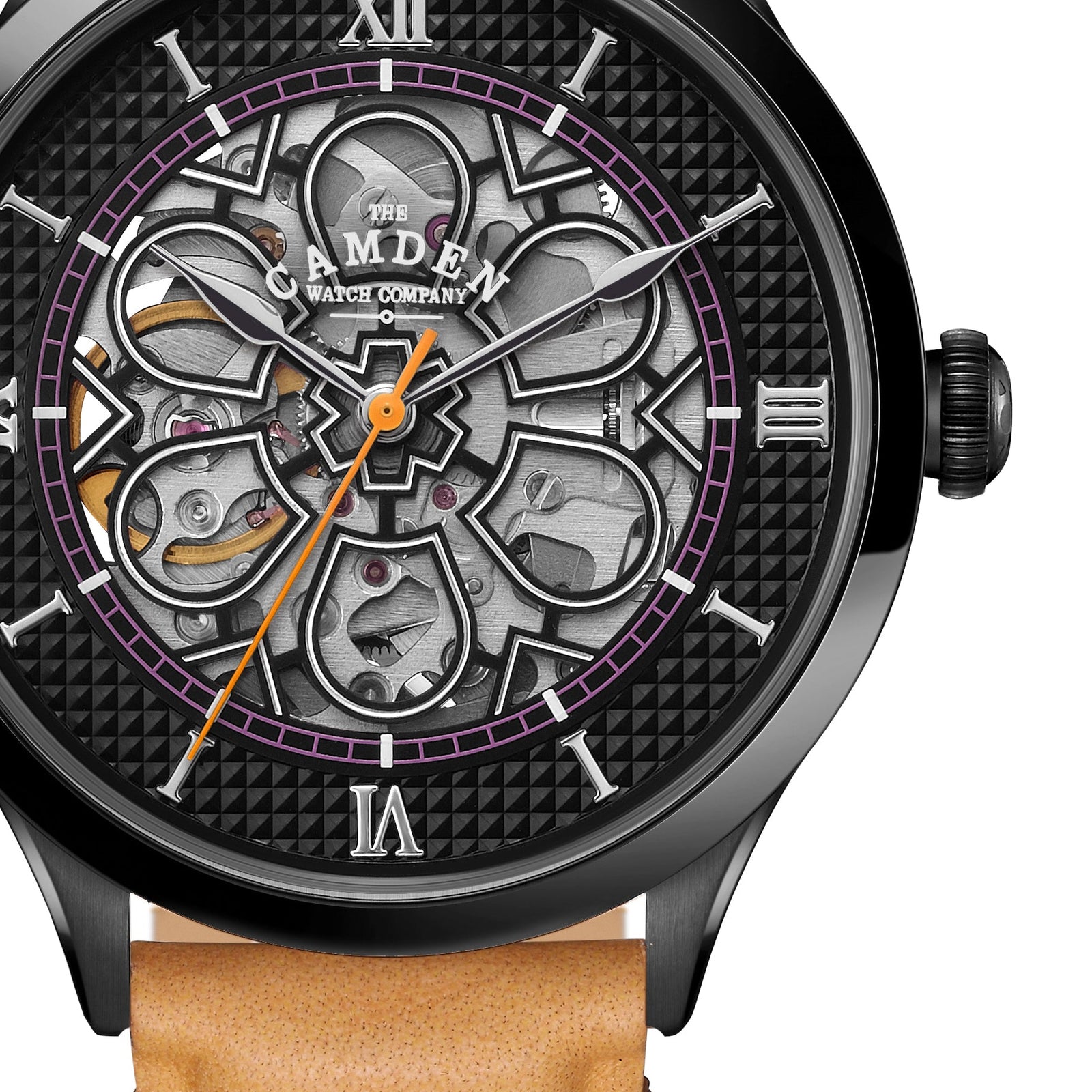 No.274 Skeleton Black on Tan Italian Leather