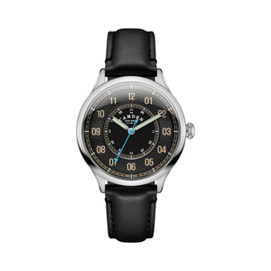 No.274 Type II Swiss Made Quartz Steel and Black on Black Italian Leather