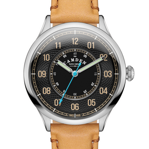 No.274 Type II Swiss Made Quartz Steel and Black on Tan Italian Leather