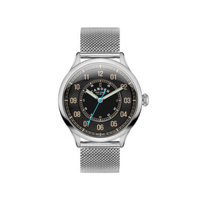 No.274 Type II Swiss Made Quartz Steel and Black on Mesh