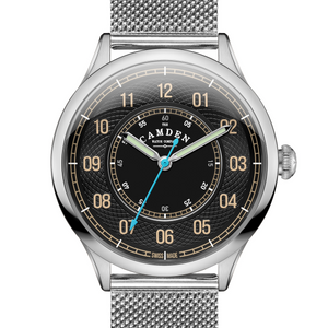 No.274 Type II Swiss Made Quartz Steel and Black on Mesh