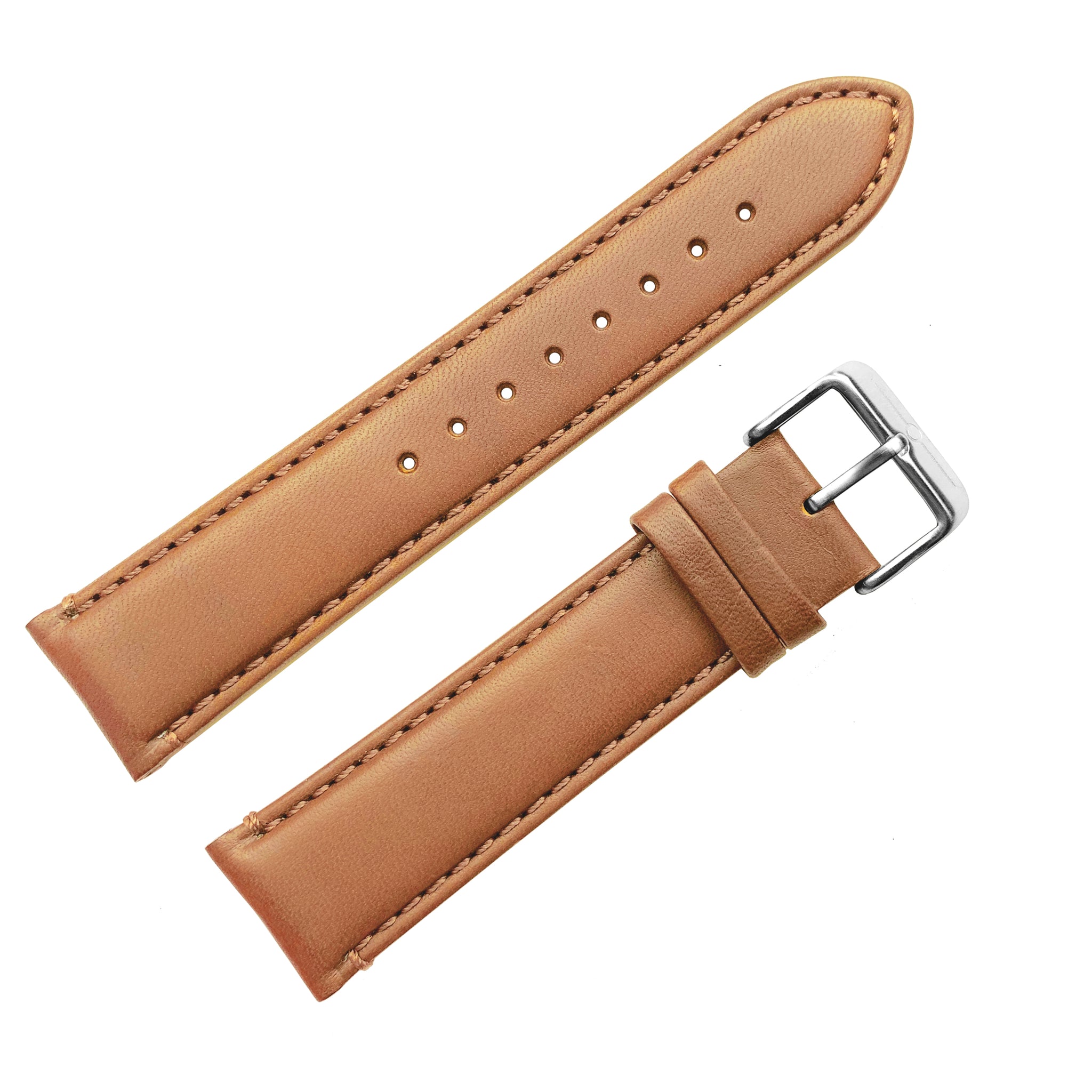 Italian Leather Tan Strap Tang Buckle The Camden Watch Company