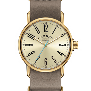 SMALL No.88 Gold on Light Brown Italian Leather