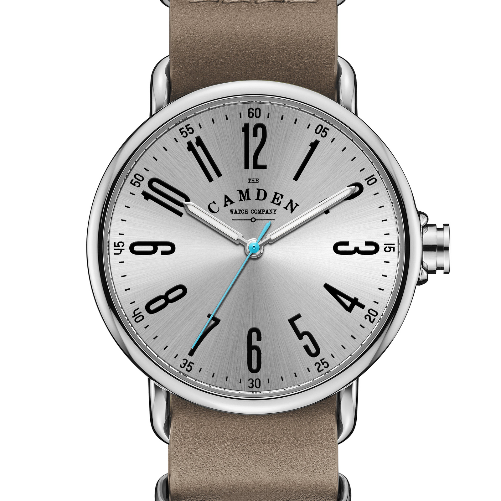 No.88 Steel on Light Brown Italian Leather