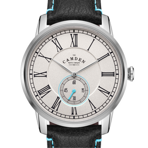 No.29 Steel and Blue Mini Second on Black Leather