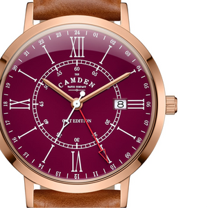 No.27 GMT Rose Gold and Oxblood on Tan Leather