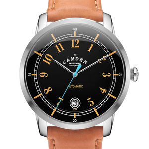 No.29 Type II Automatic Steel and Black on Tan Italian Leather