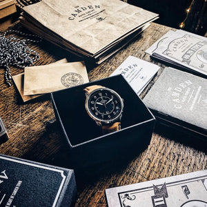 No.29 Type II Steel and Black on Tan Italian Leather