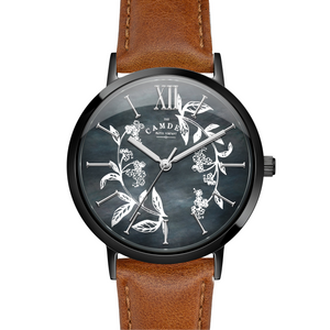 No.27 Camden x Rebecca Vincent "Forget-me-not" on Tan Leather