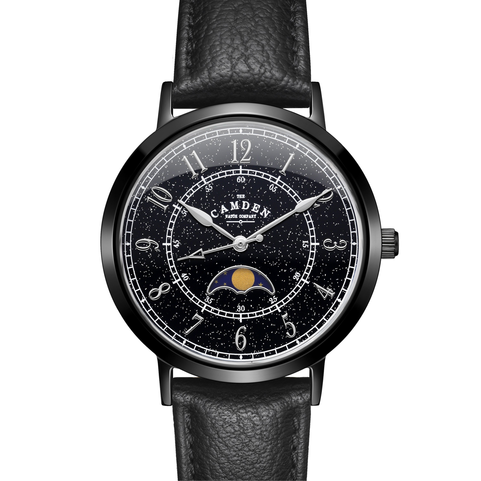 No.27 Moonphase Black on Black Leather
