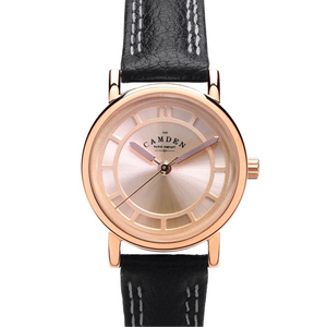 No.24 Type II Rose Gold on Black Leather