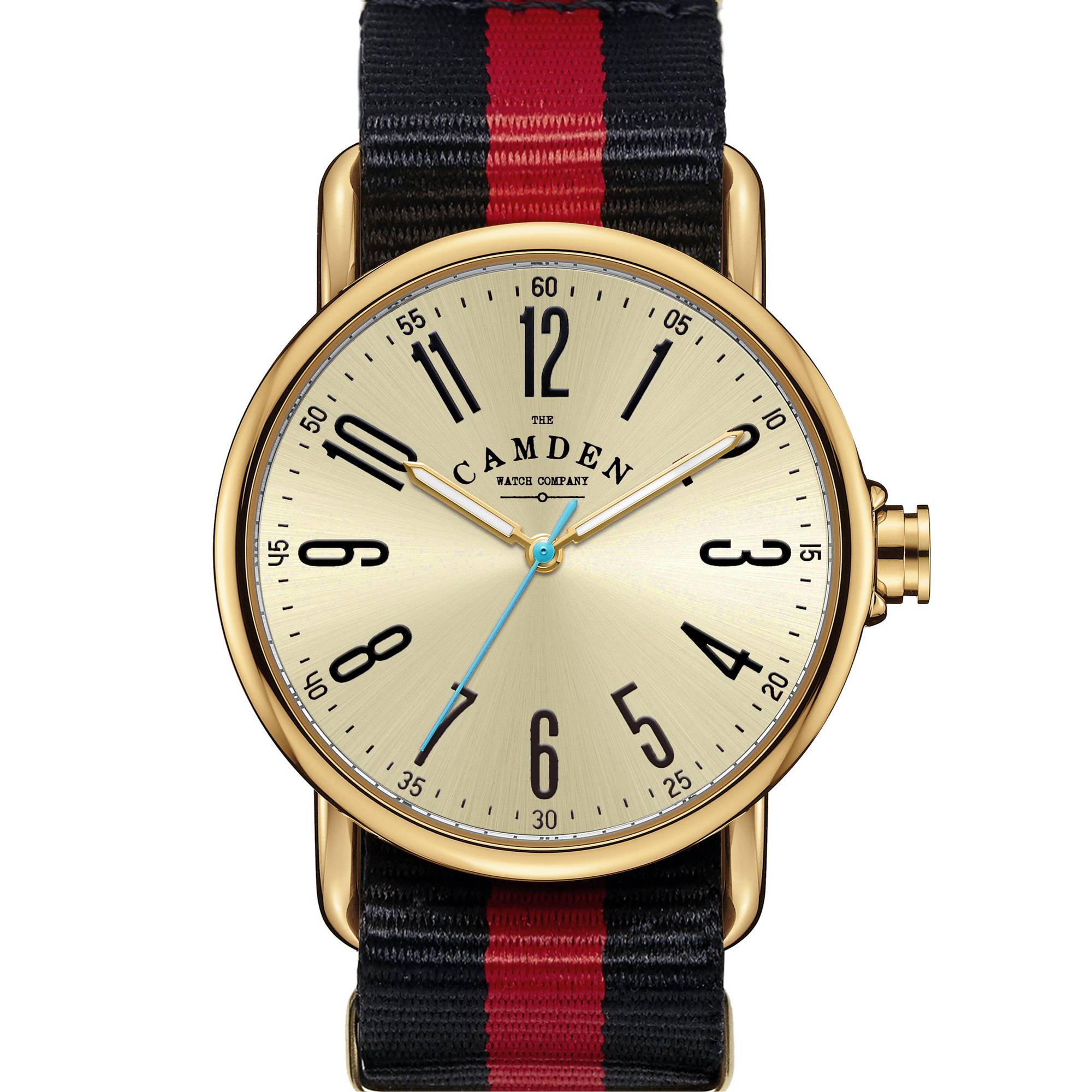 SMALL No.88 Gold on Red & Black Nylon