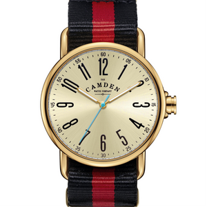 SMALL No.88 Gold on Red & Black Nylon