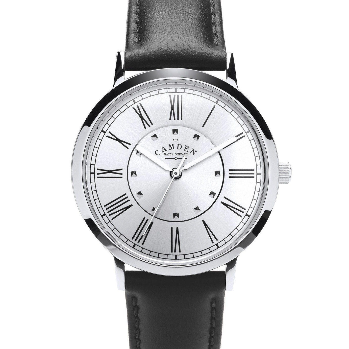 No.27 Steel on Black Leather