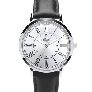 No.27 Steel on Black Leather