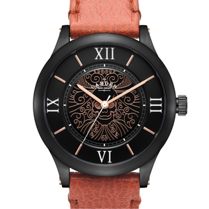 No.253 Memento Mori Rose Gold on Tan Leather