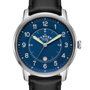 No.29 Type II Steel and Navy on Black Italian Leather