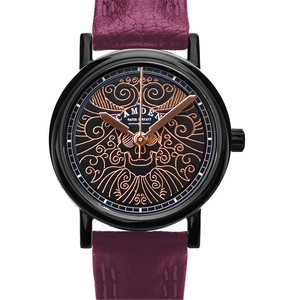 No.24 Memento Mori on Oxblood Leather