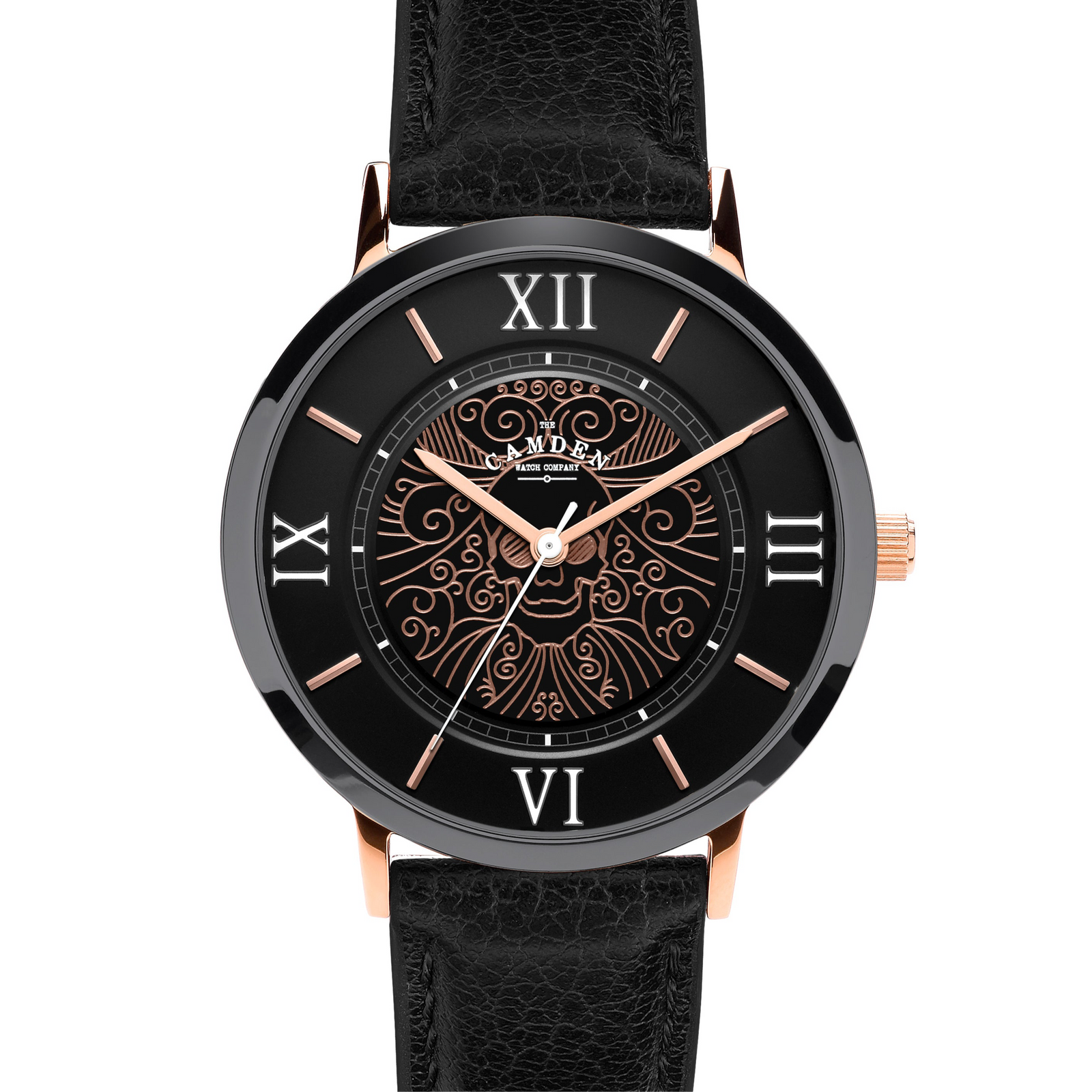 No.27 Memento Mori Black and Rose Gold on Black Leather