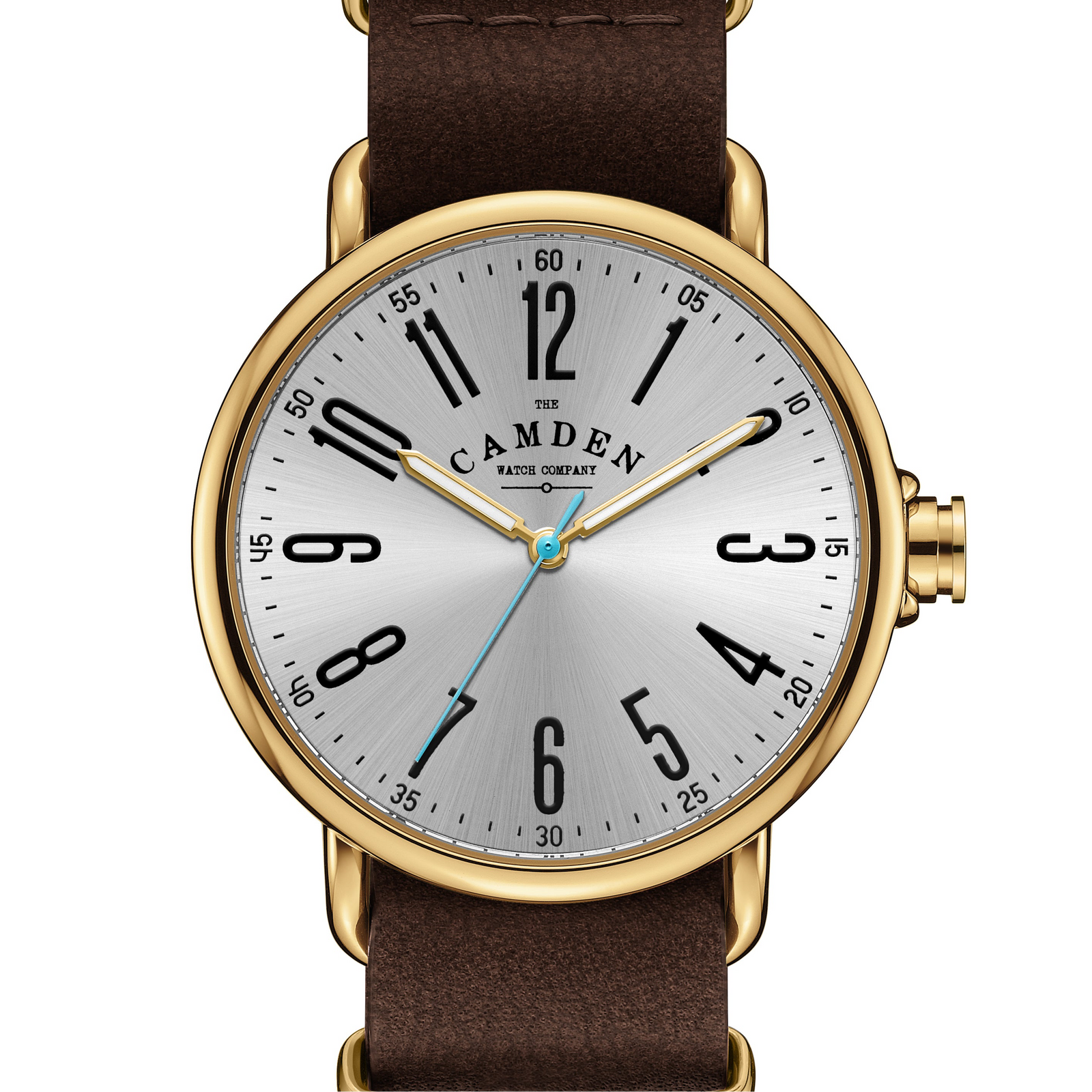 No.88 Gold on Brown leather