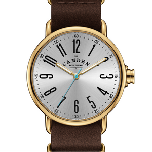 No.88 Gold on Brown leather