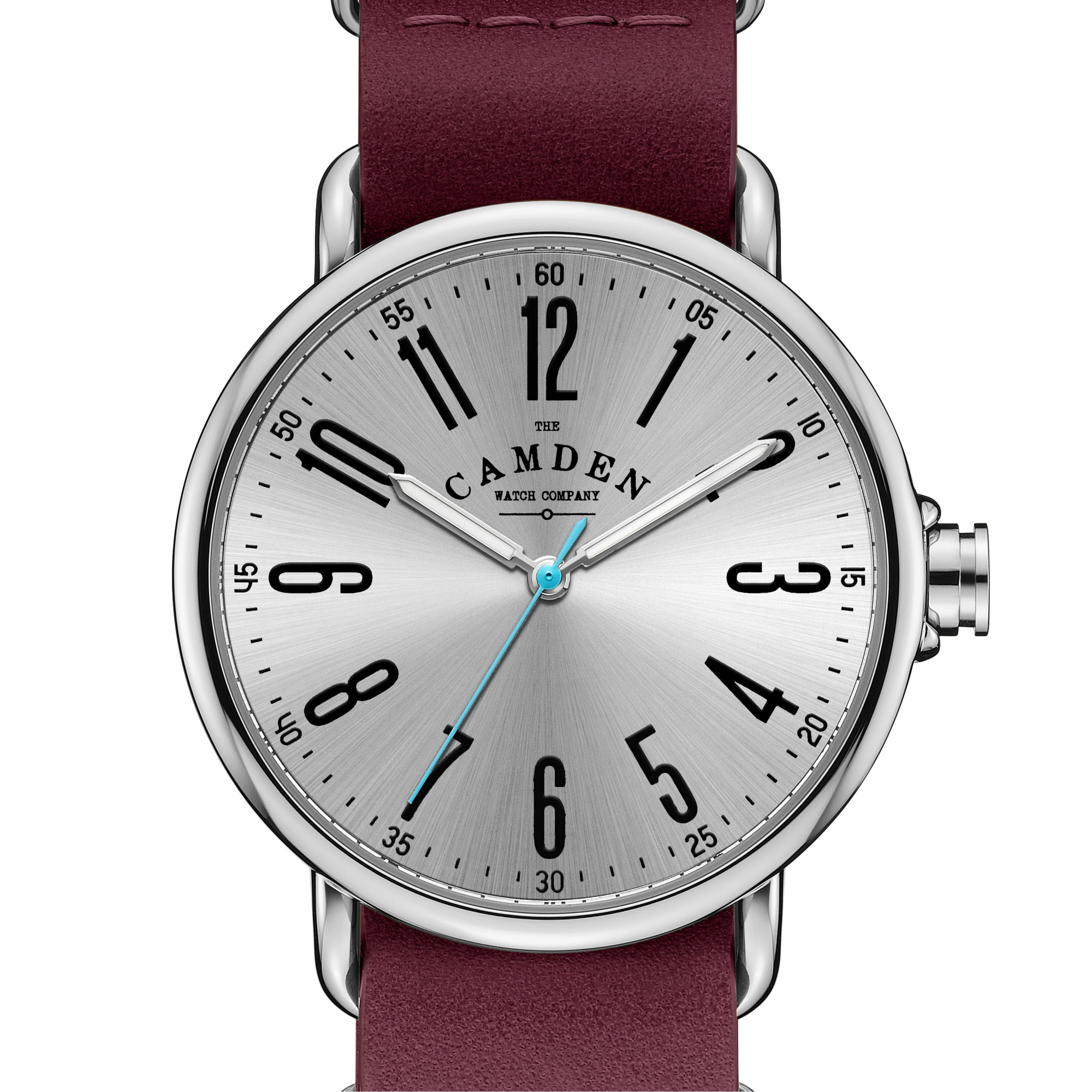 No.88 Steel on Oxblood Leather