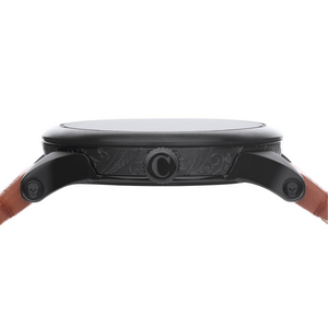 No.253 Memento Mori Black on Tan Leather