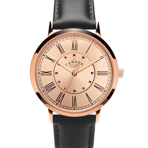 No.27 Rose Gold on Black Strap
