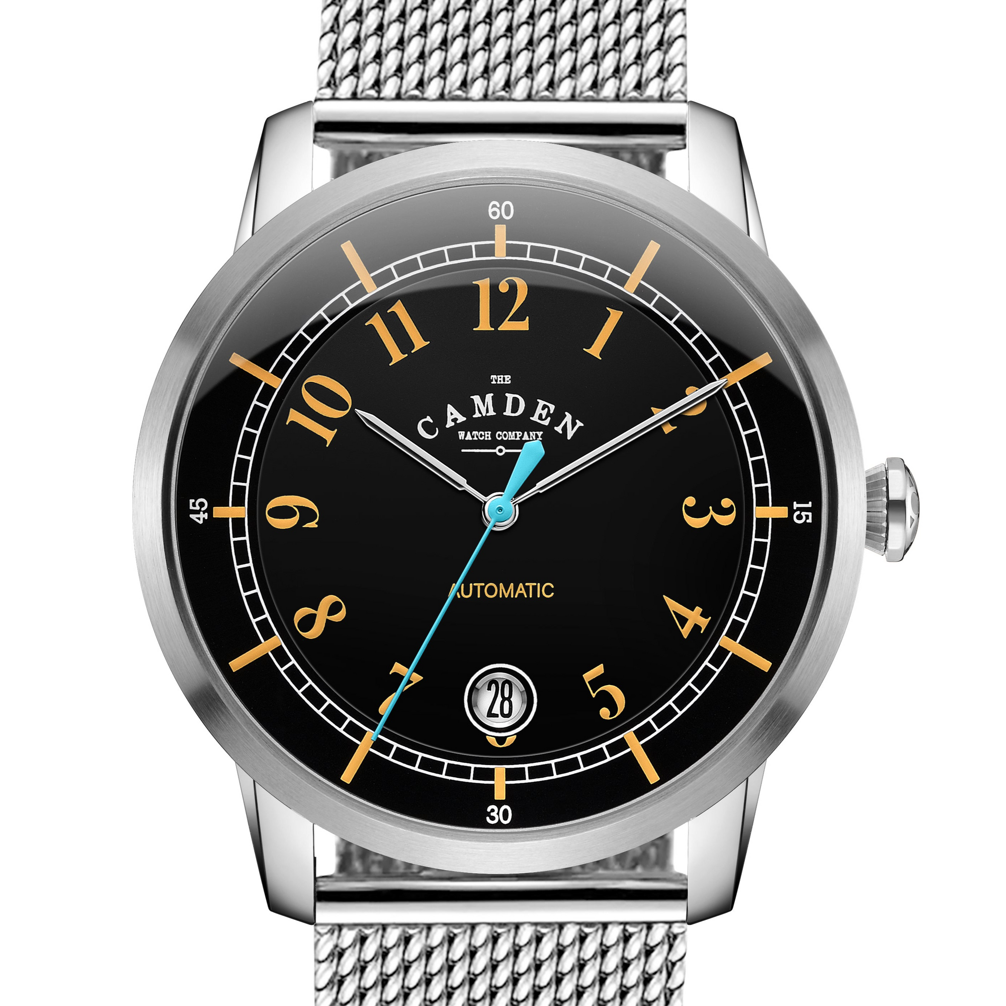 No.29 Type II Automatic Steel and black on Mesh Band
