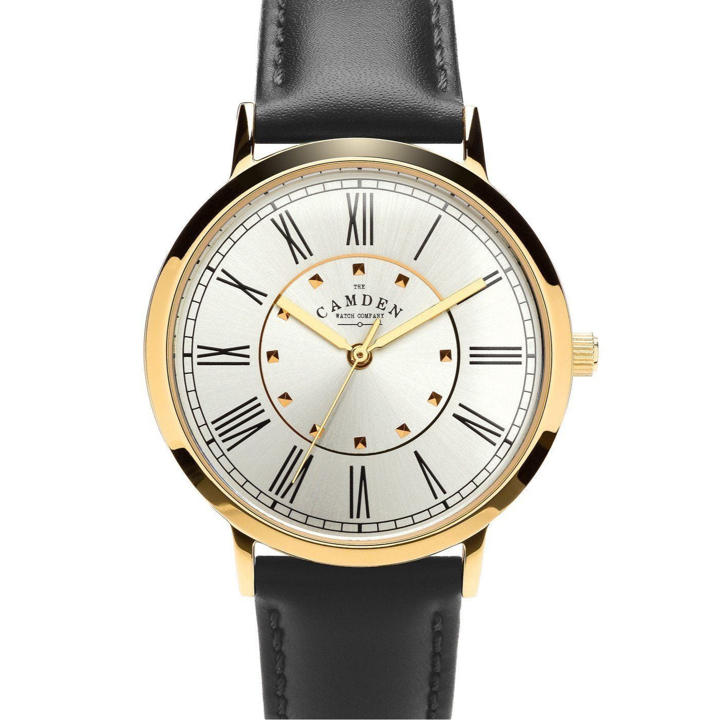 No.27 Gold on Black Leather