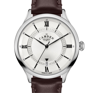 No.274 Swiss Automatic Steel on Brown Italian Leather