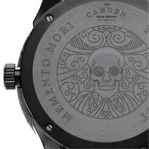 No.253 Memento Mori Rose Gold on Black Leather