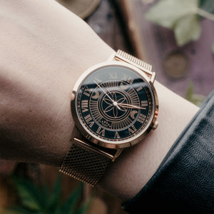 No.27 Witchcraft Rose Gold and Black on Rose Gold Mesh
