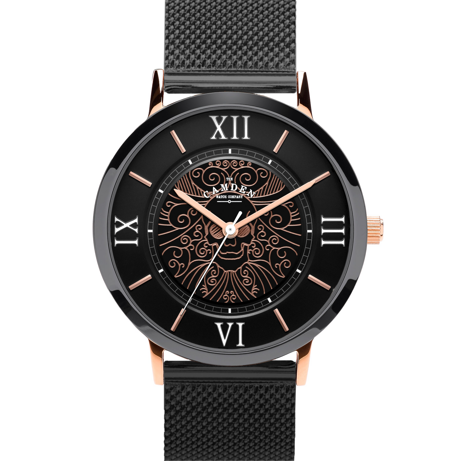 No.27 Memento Mori Black and Rose Gold on Black Mesh