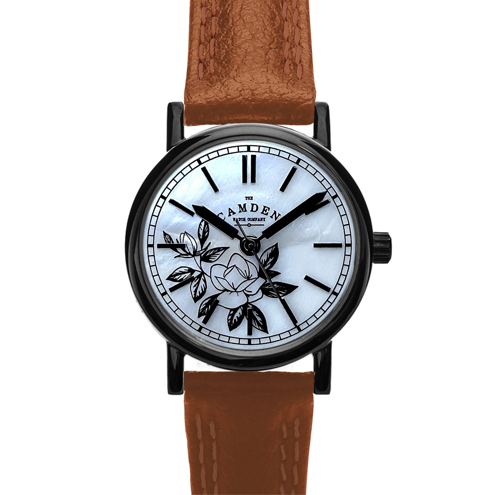 No.27 Memento Mori Black and Rose Gold on Black Leather - The