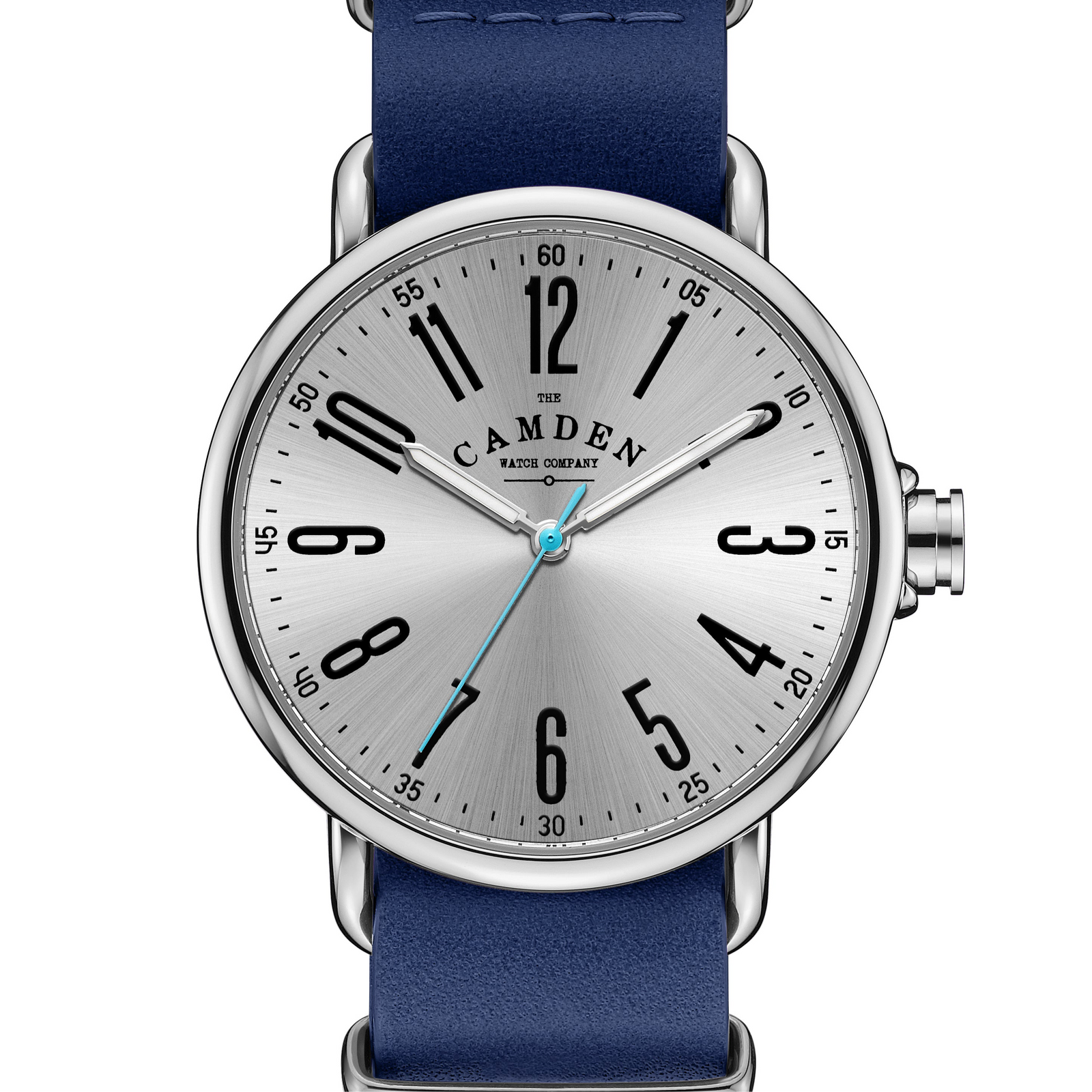 No.88 Steel on Navy Leather