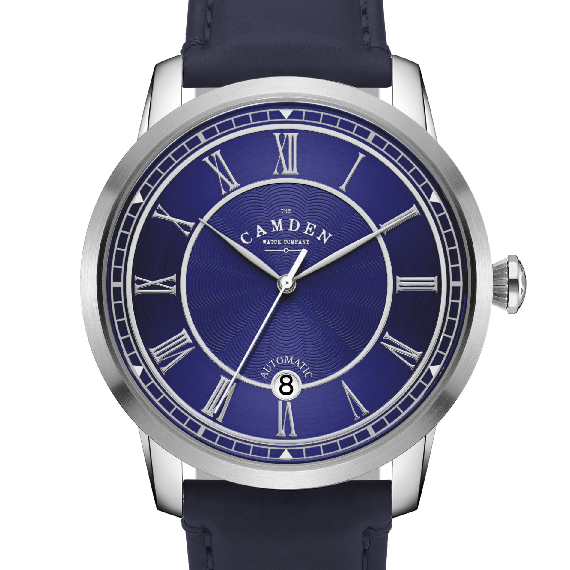 No.29 Automatic Steel and Navy on Navy Italian Leather