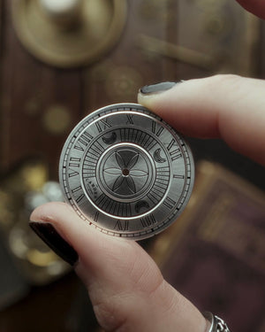 No.27 Witchcraft Black and Silver on a Tan Leather Strap