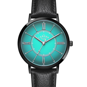 No.27 Type II Teal on Black Leather