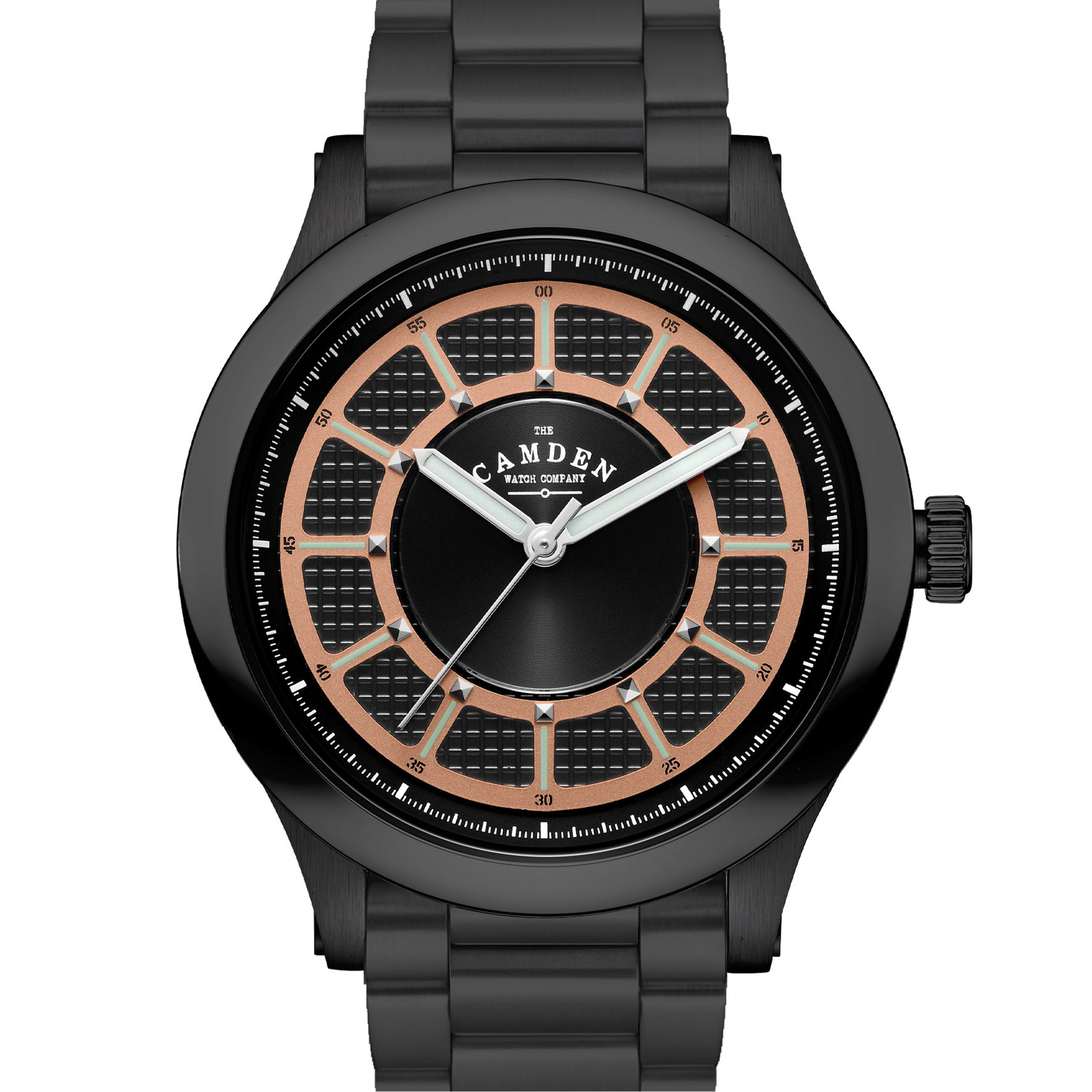 No.253 Black and Salmon on Metal Bracelet