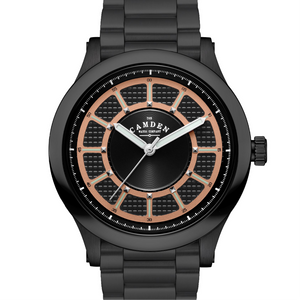 No.253 Black and Salmon on Metal Bracelet