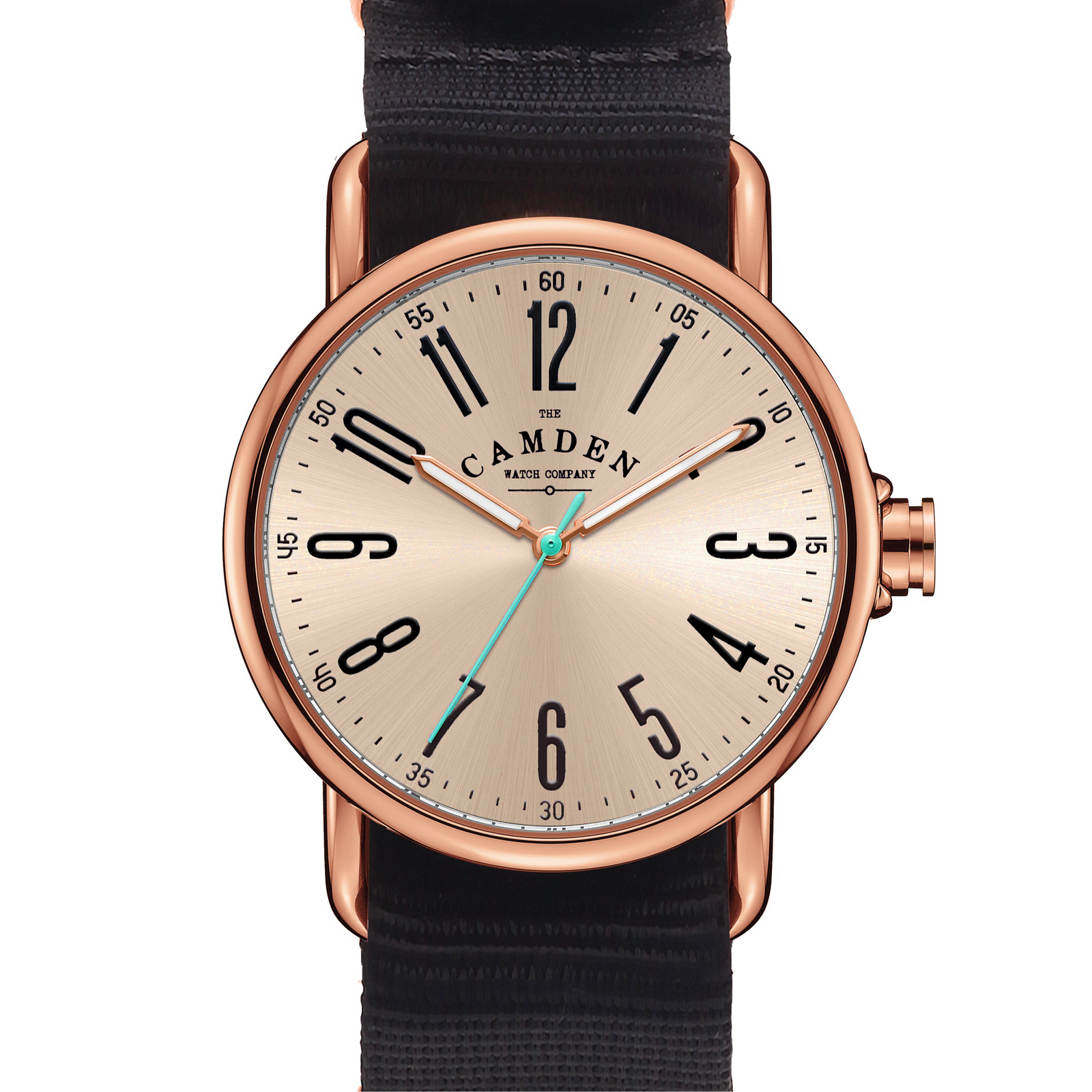 SMALL No.88 Rose Gold on Black Nylon